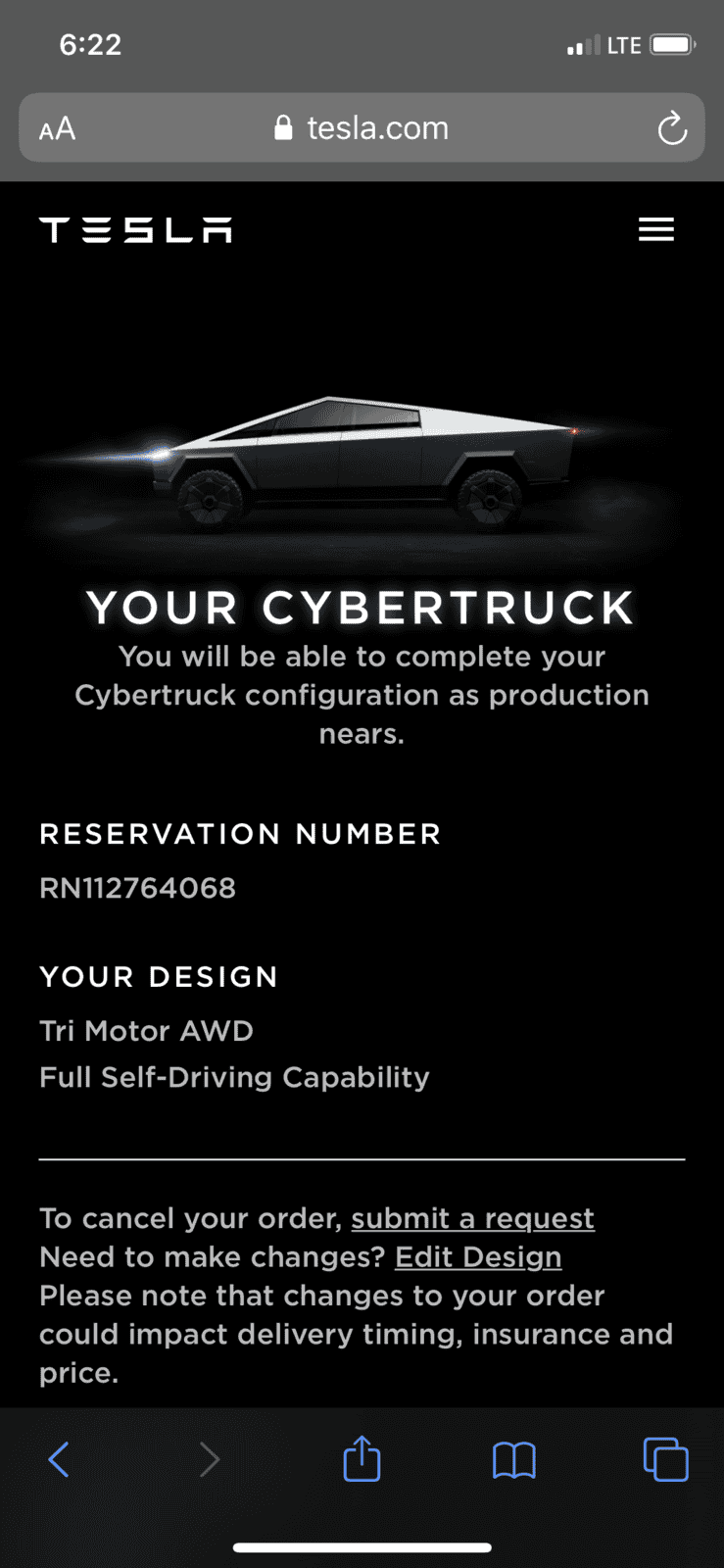 Tesla Cybertruck Post your Cybertruck preorder reservation number! 114FF83E-4B49-49D2-A81D-61538613EA78