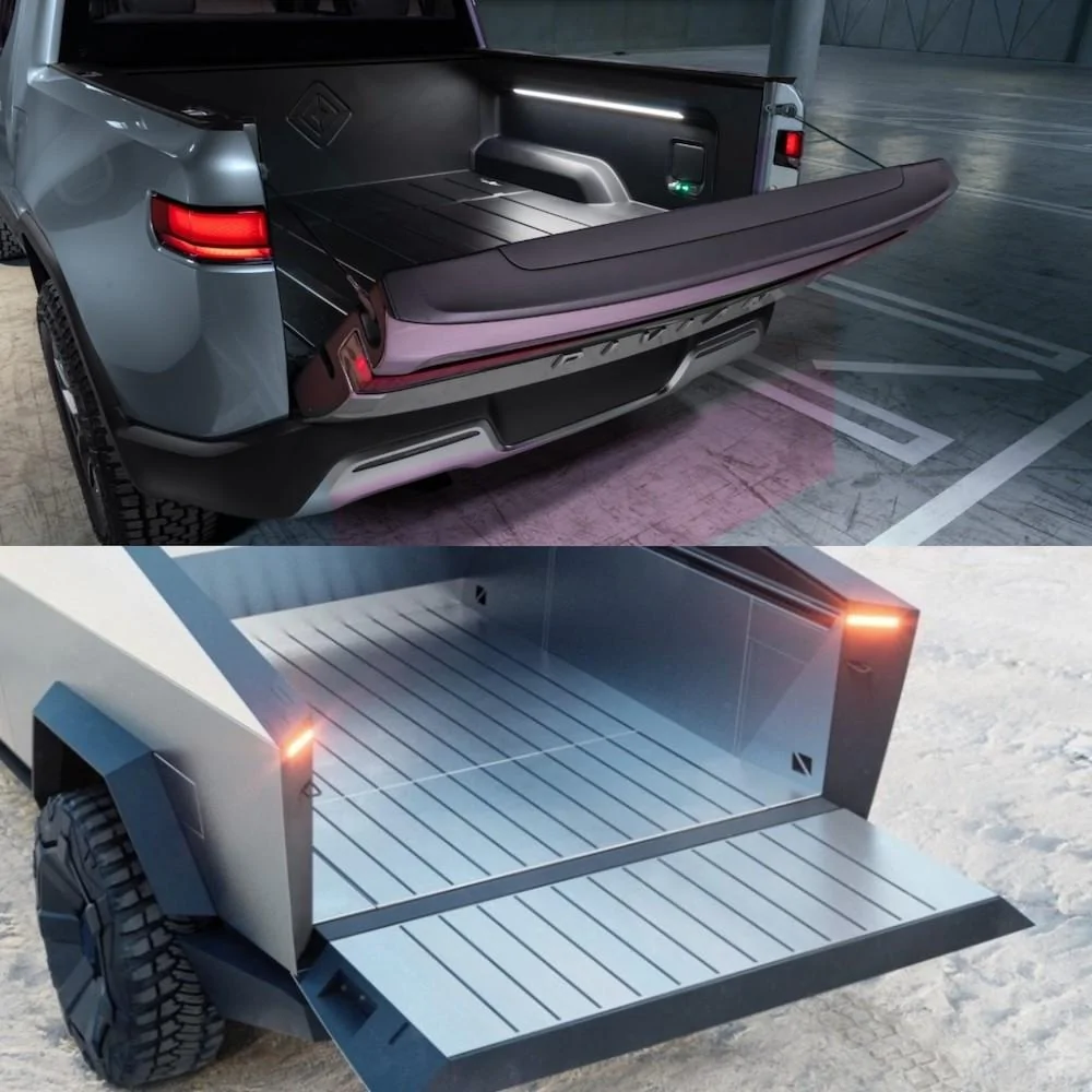 Tesla Cybertruck Cybertruck vs Rivian R1T - Specs and Visual Comparison tesla-cybertruck-beats-rivian-r1t-across-the-board-still-remains-big-and-ugly_4