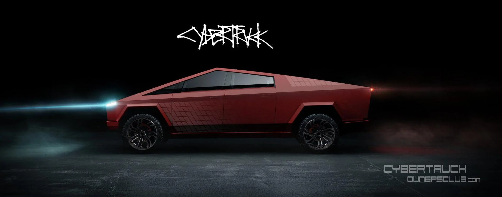 Tesla Cybertruck Cybertruck colors and graphics improvements (renderings) cybertruck-matte-red