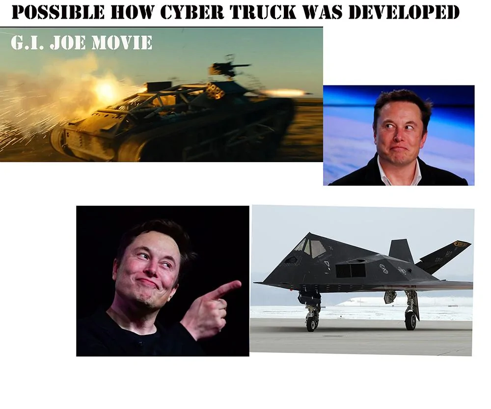 Tesla Cybertruck CyberTruck design inspired by... CYBER TRK IDEA sm