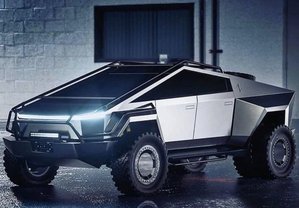 Tesla Cybertruck Cybertruck renderings and creations Tesla Cybertruck Fender Flares and Exo Cage Skeleton