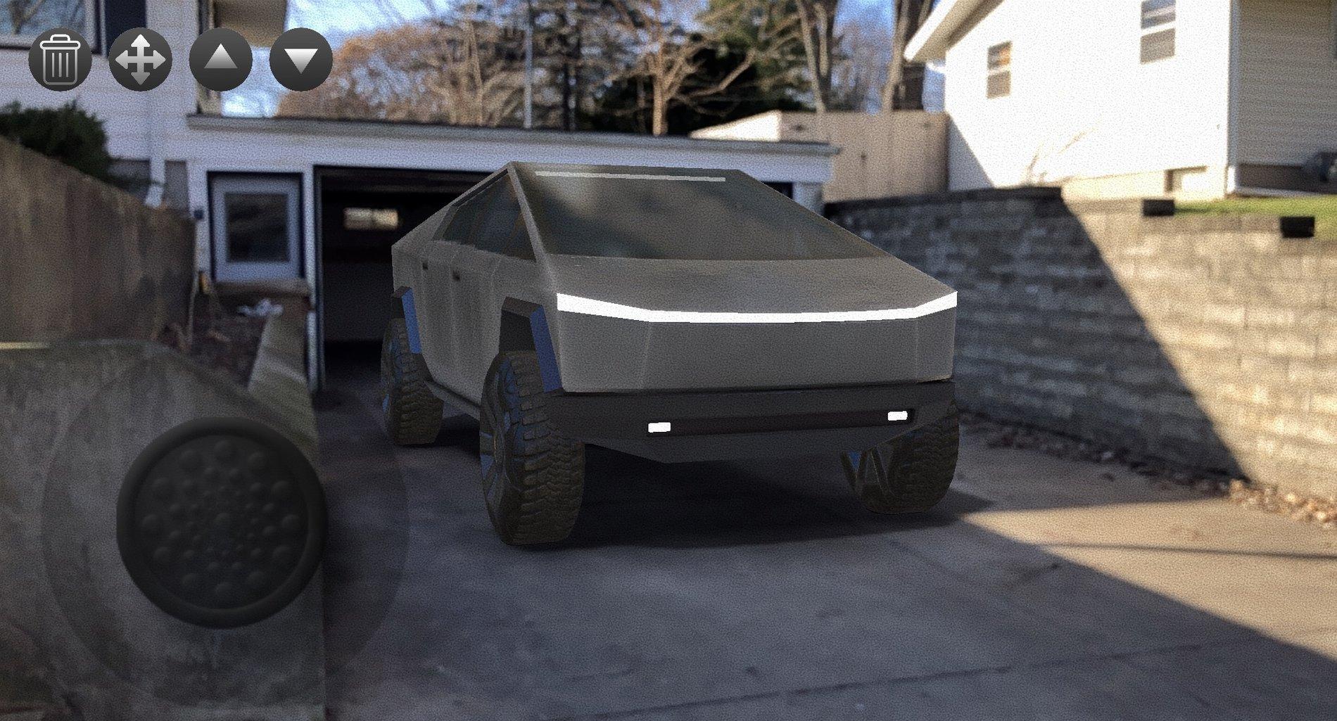 Tesla Cybertruck Augmented reality app visualizes if Cybertruck fits in your garage (or anywhere else) A4618243-154B-4778-B89B-71194855A093