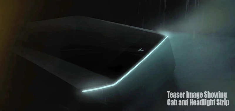 Tesla Cybertruck Cybertruck preview composite from official teasers Tesla-pickup-truck-teaser