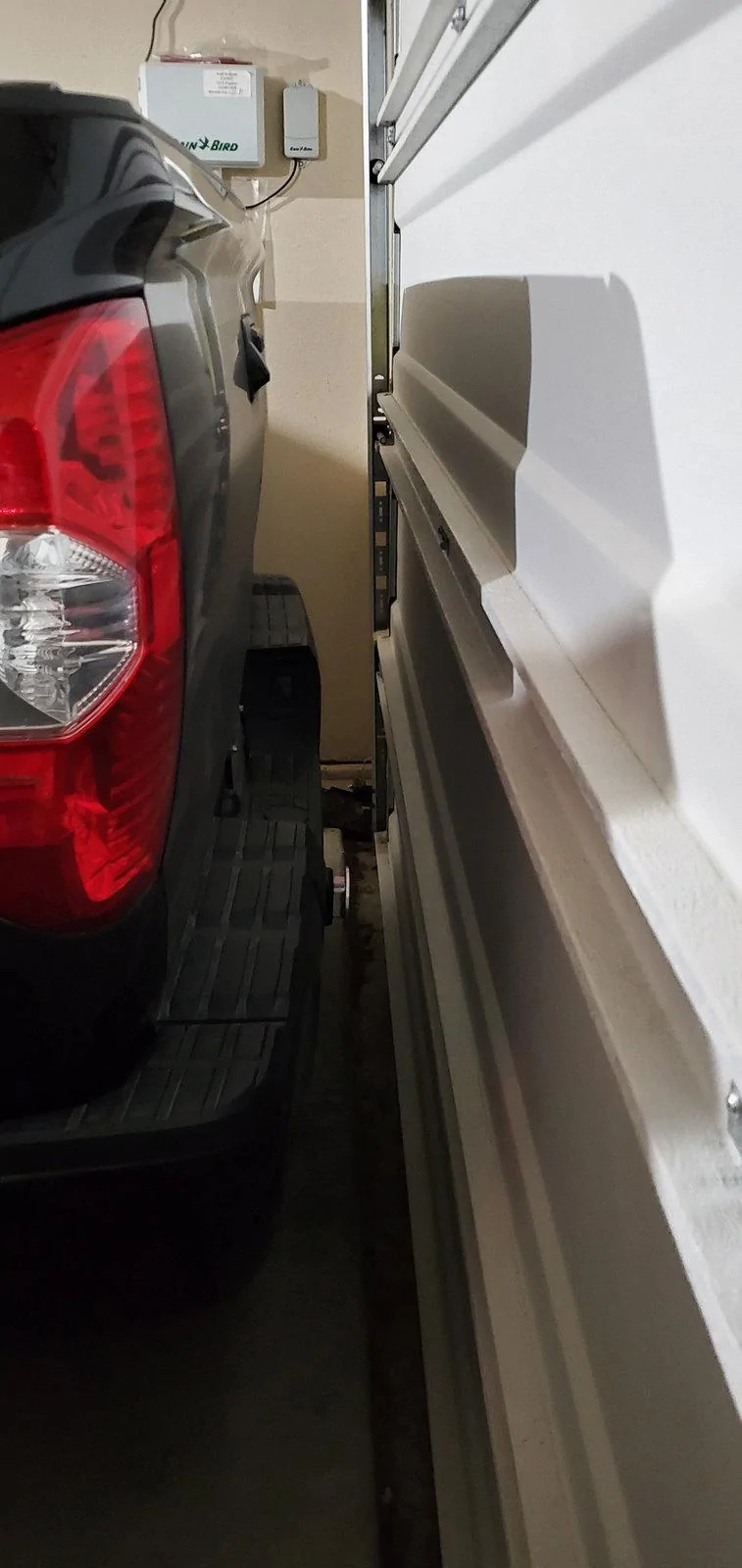 Tesla Cybertruck Musk: Cybertruck dimensions (width + length) can be reduced without losing utility or aesthetics Truck-garage-back