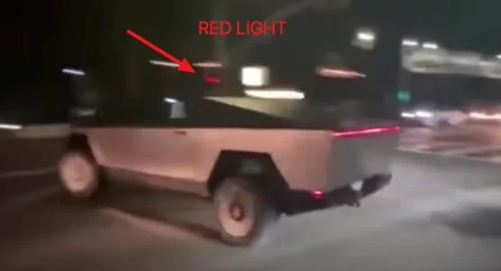 Tesla Cybertruck TMZ video: Musk drives the Cybertruck red light pt 