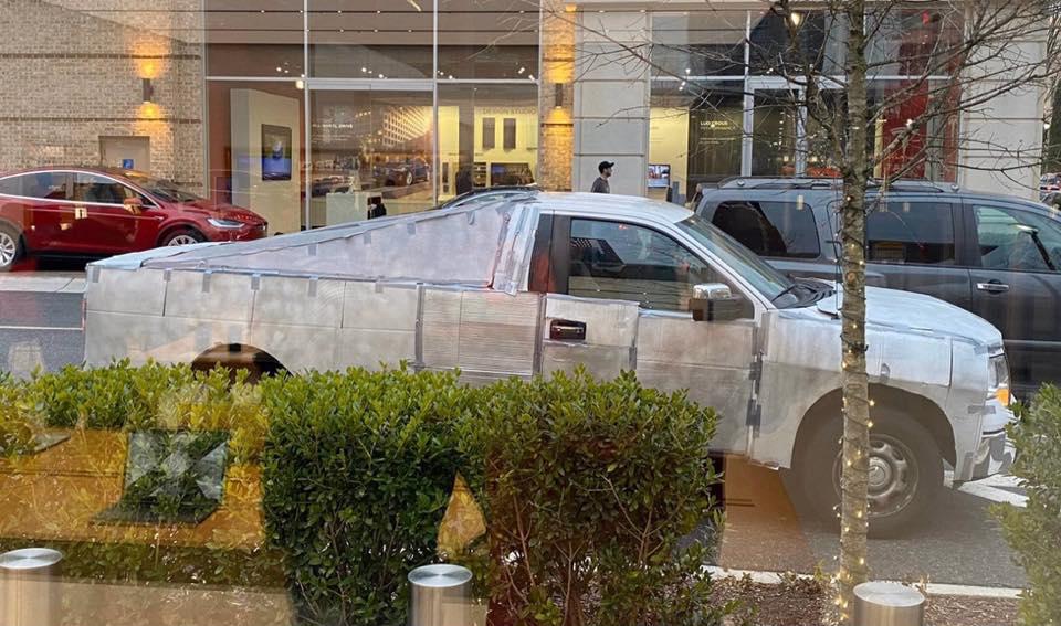 Tesla Cybertruck Person Made their own CyberTruck Look UPDATE cyber make your own truck