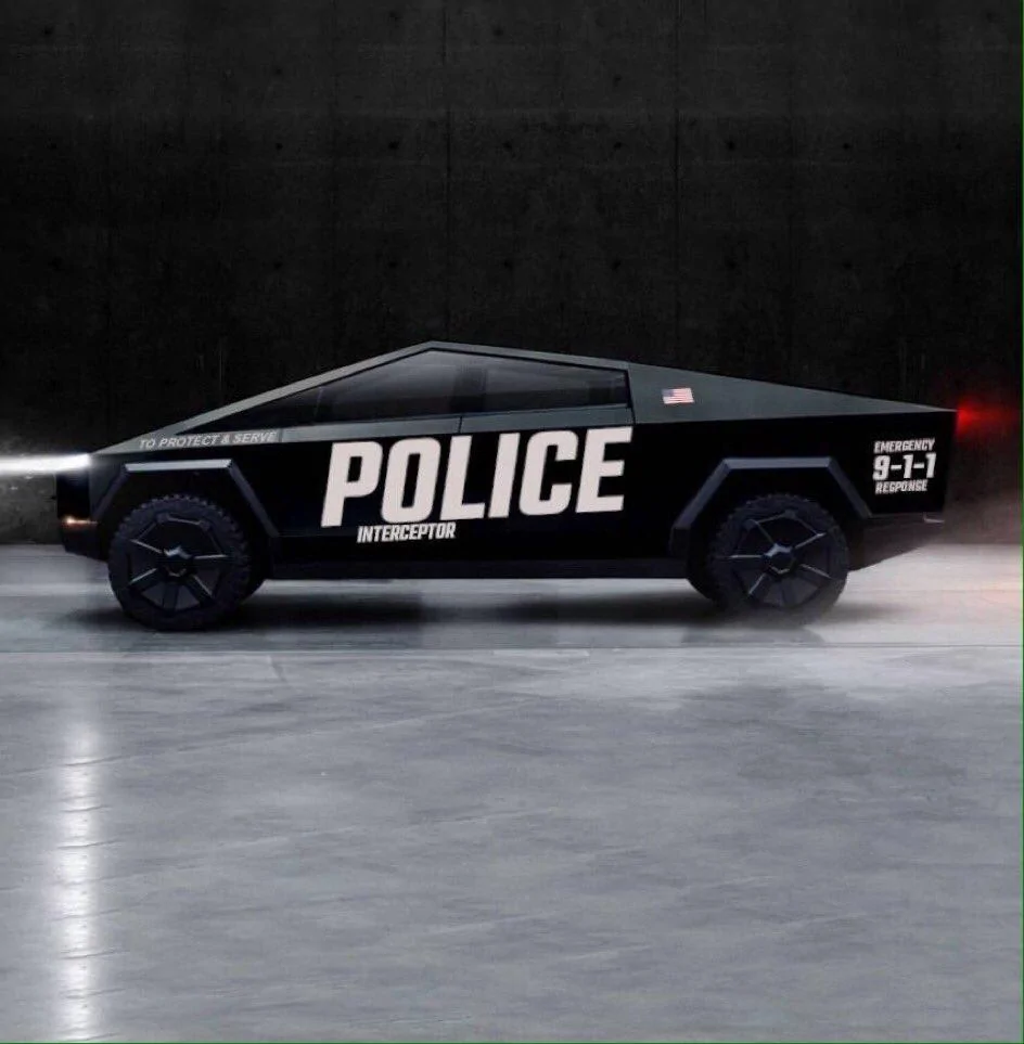 Tesla Cybertruck Cybertruck will have optional stealth paint! EKJysFgW4AAyGd6