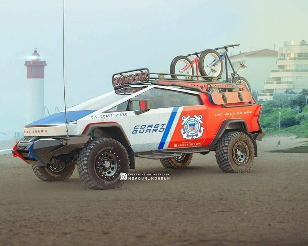 Tesla Cybertruck Cybertruck renderings and creations Coast Guard Cybertruck