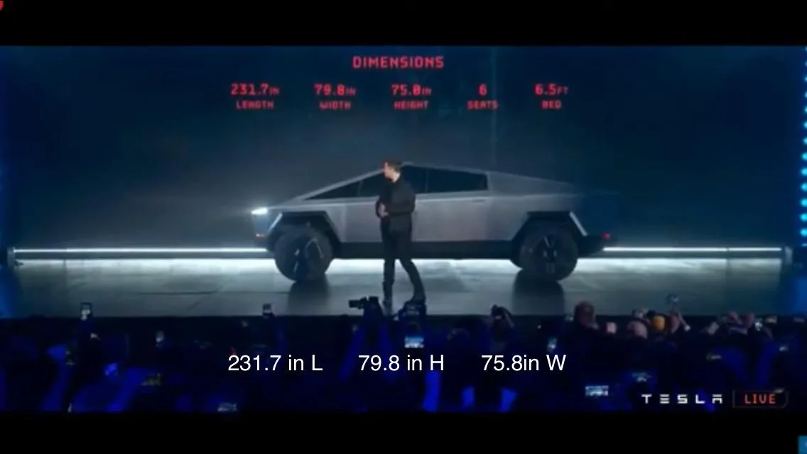 Tesla Cybertruck Cybertruck confirmed specs / features list 89297C2A-0AE1-4173-84D9-8F6339890443