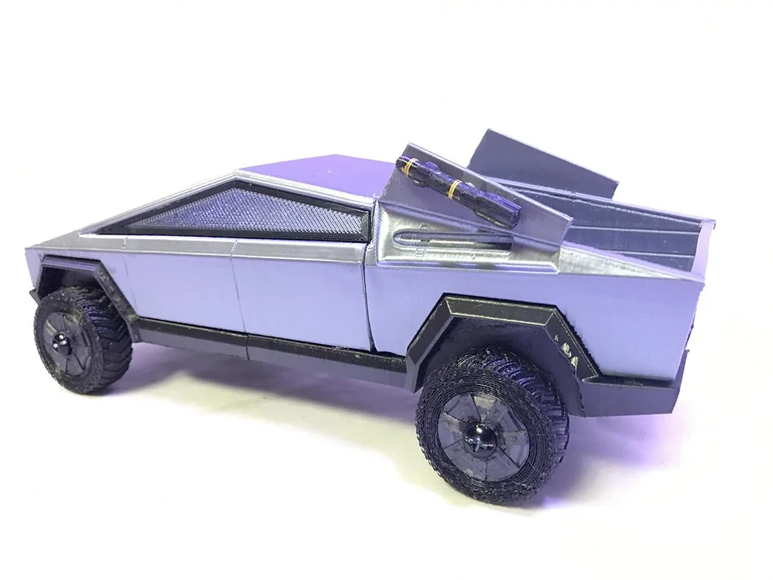Tesla Cybertruck 3D CyberTruck Equip CyberTrk Sails Missile side sm