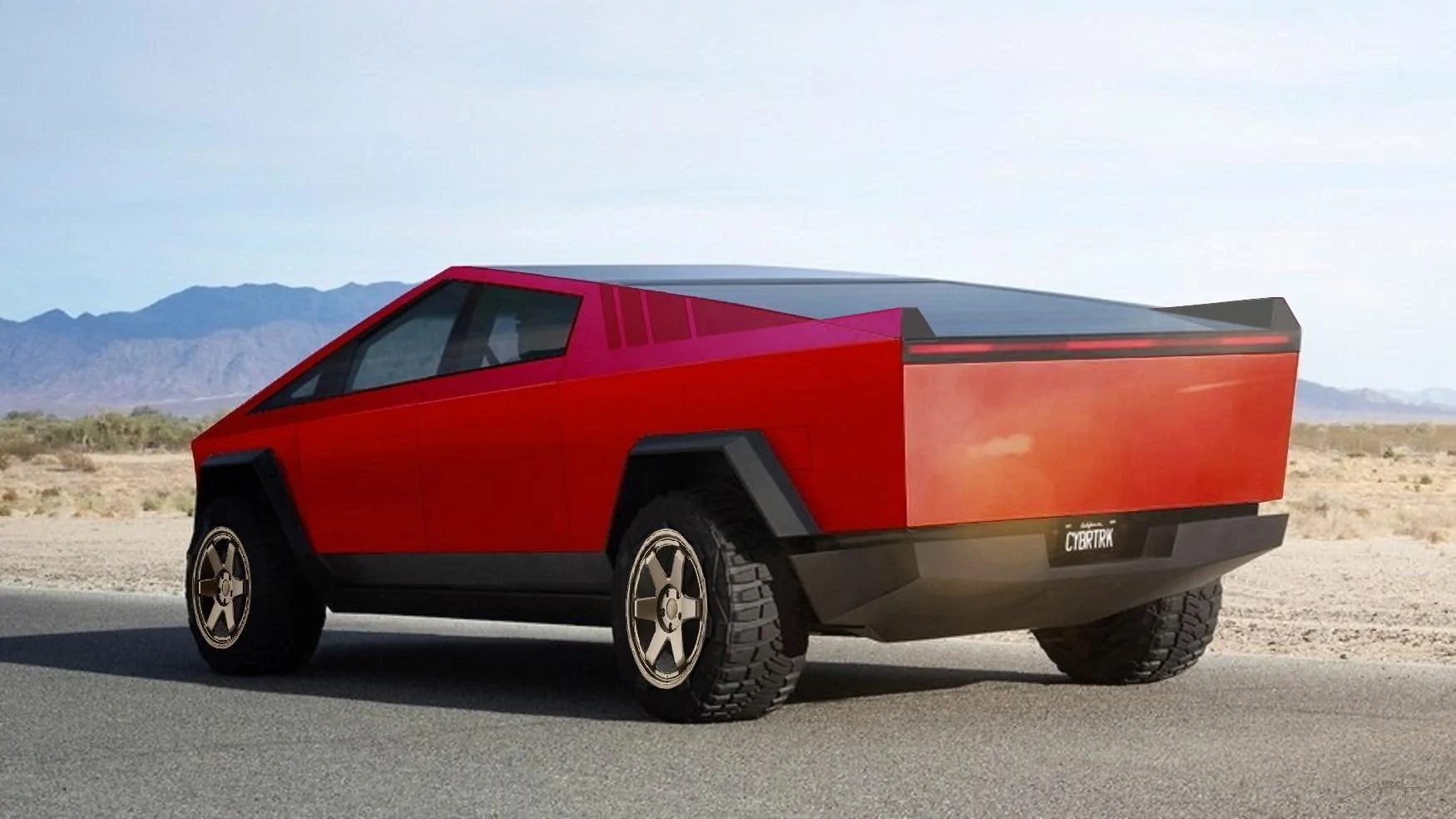Tesla Cybertruck Cybertruck renderings and creations F Red 6c2