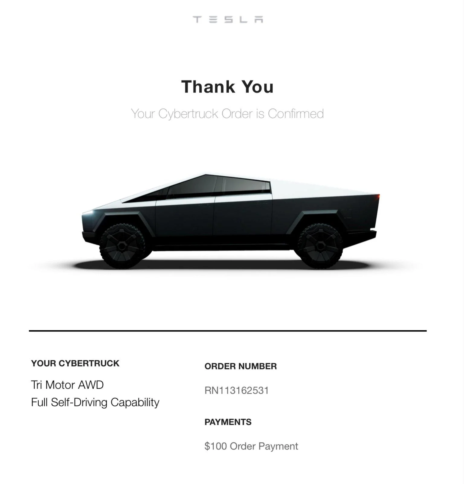 Tesla Cybertruck Post your Cybertruck preorder reservation number! 3CE13AA5-B505-47D5-A8C5-836934A56702