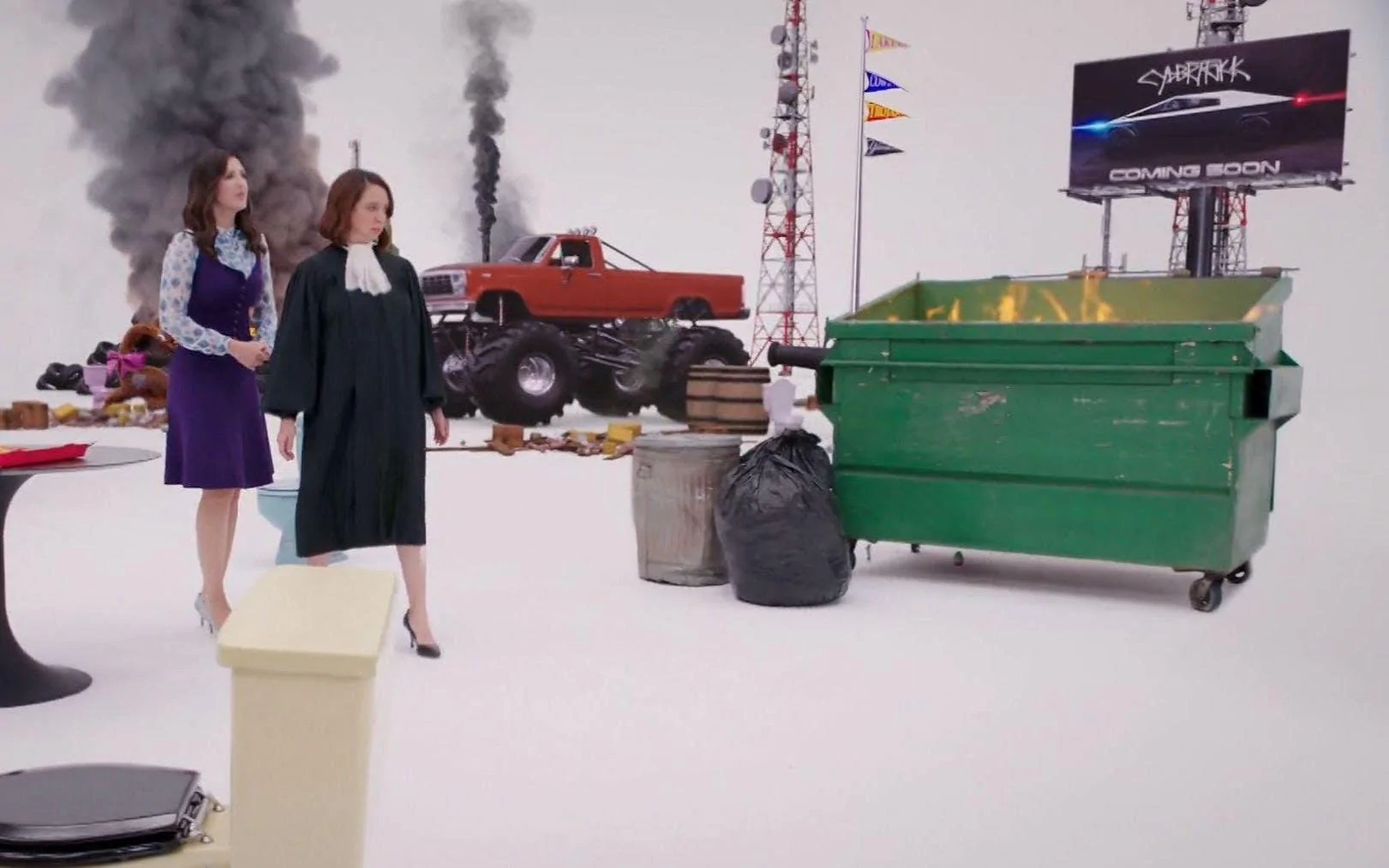 Tesla Cybertruck Cybertruck Makes Brief Cameo on NBC Show Cybertruck NBC Show The Good Plac