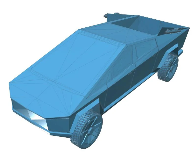 Tesla Cybertruck Alternative C Pillar Panel Design Armed CyberTrk copy