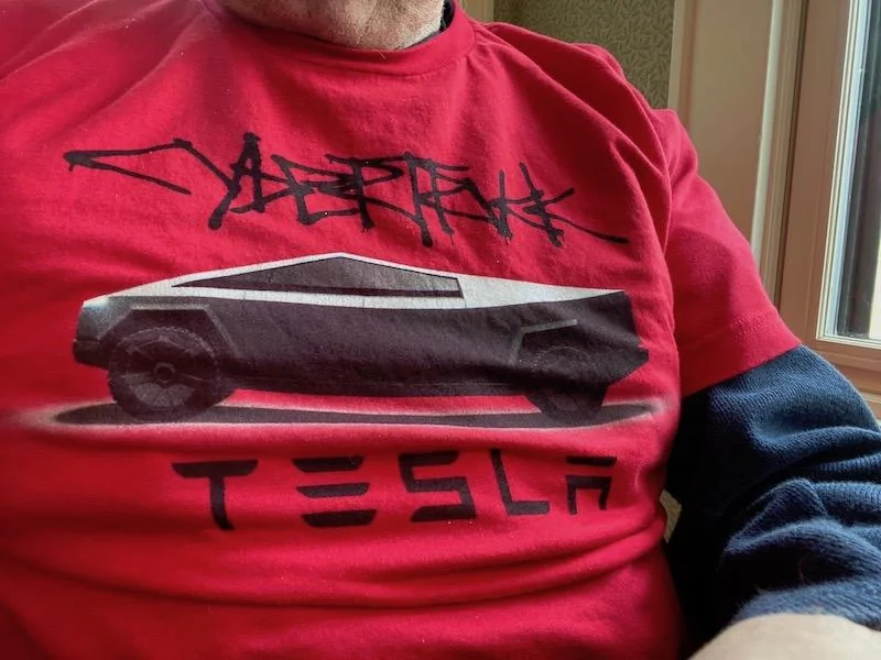 Tesla Cybertruck Official Cybertruck apparel hits Tesla website (sweatshirt, t-shirt, hat) IMG_8880