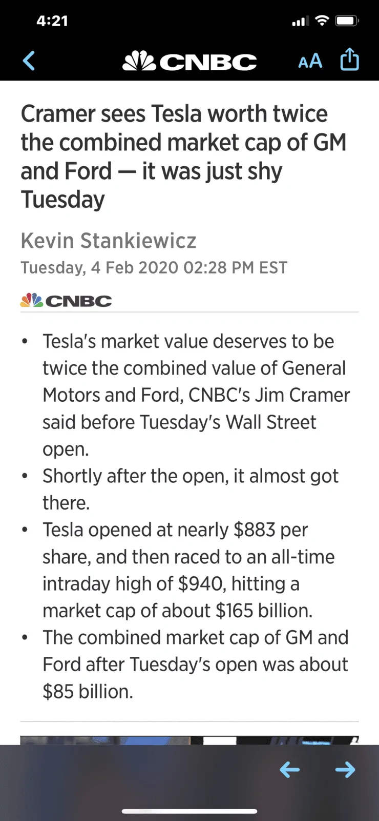 Tesla Cybertruck Cramer sees Tesla worth twice Ford and GM IMG_9270