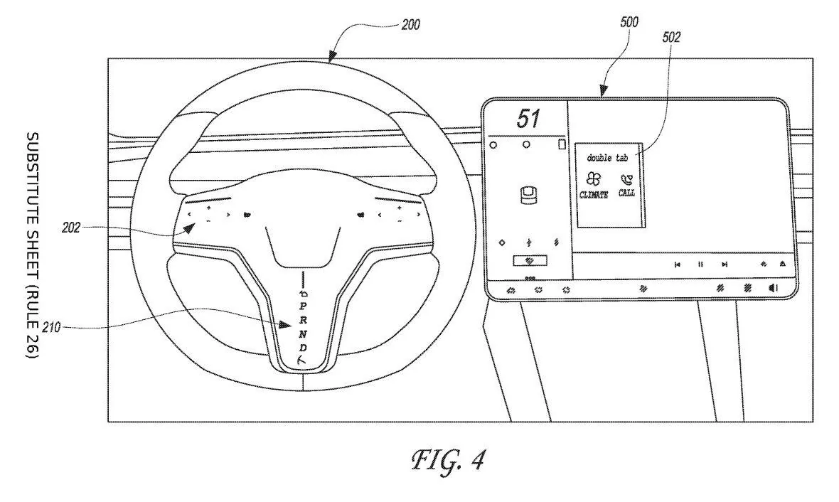 Tesla Cybertruck Tesla patents steering wheel with touchscreens and haptic feedback reen-Shot-2020-02-06-at-10.07.32-AM-e1581014621801