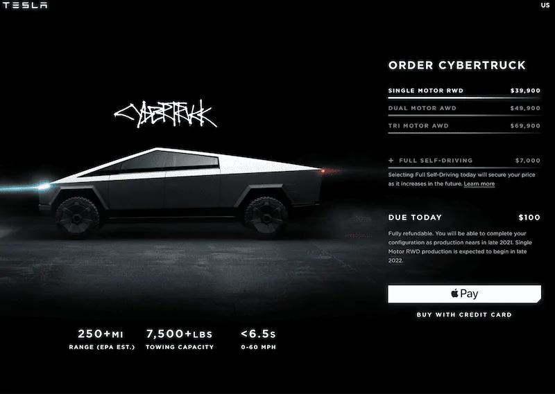 Tesla Cybertruck Rumor: There will be no single motor Cybertruck! RWD model will be dual motor. Screen Shot 2020-02-07 at 3.25.27 PM