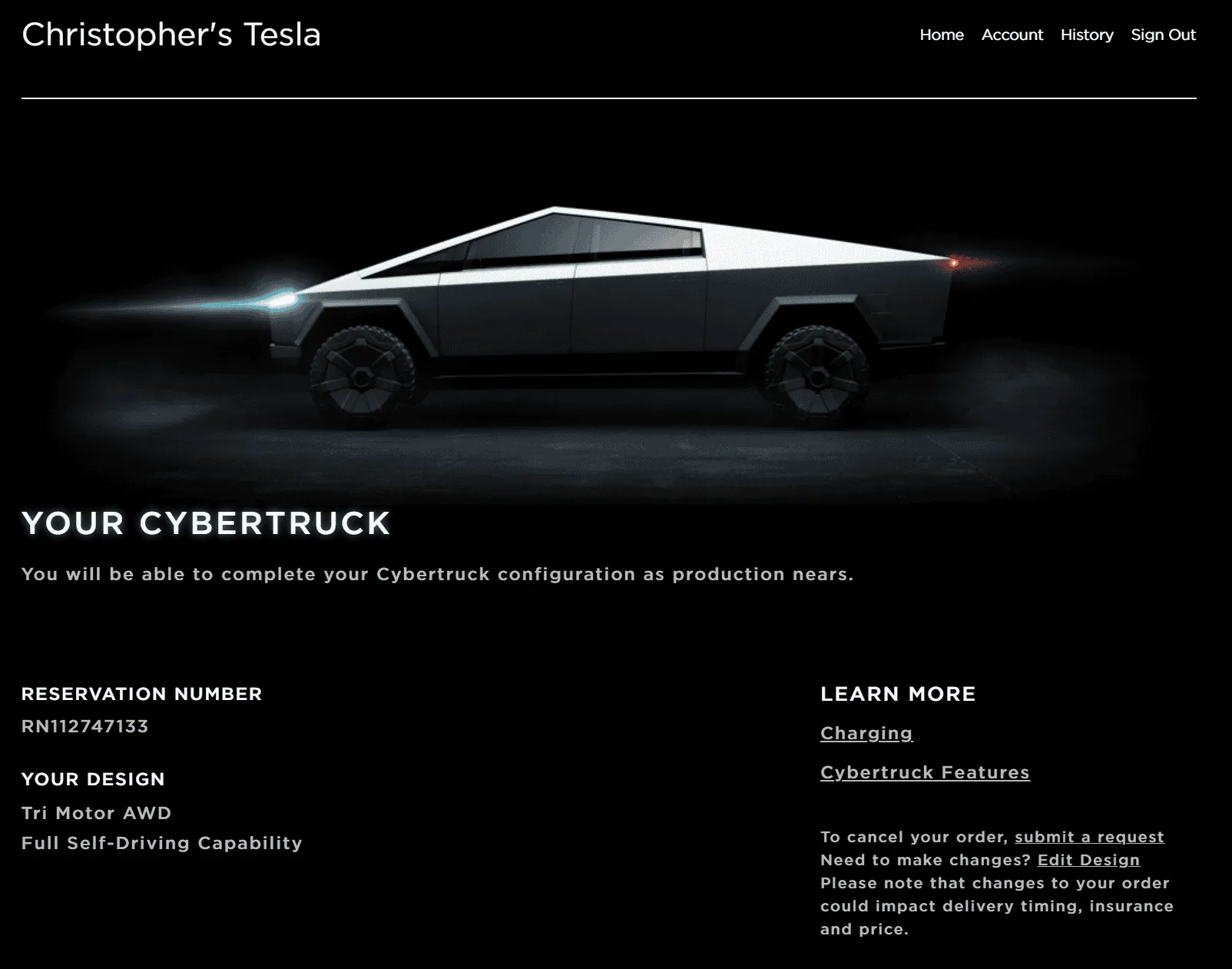 Tesla Cybertruck Post your Cybertruck preorder reservation number! 1574401999907