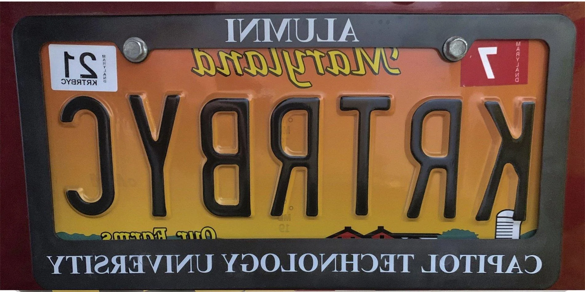 Tesla Cybertruck Custom license plate / vanity plate name for your Cybertruck? Maryland CT plat