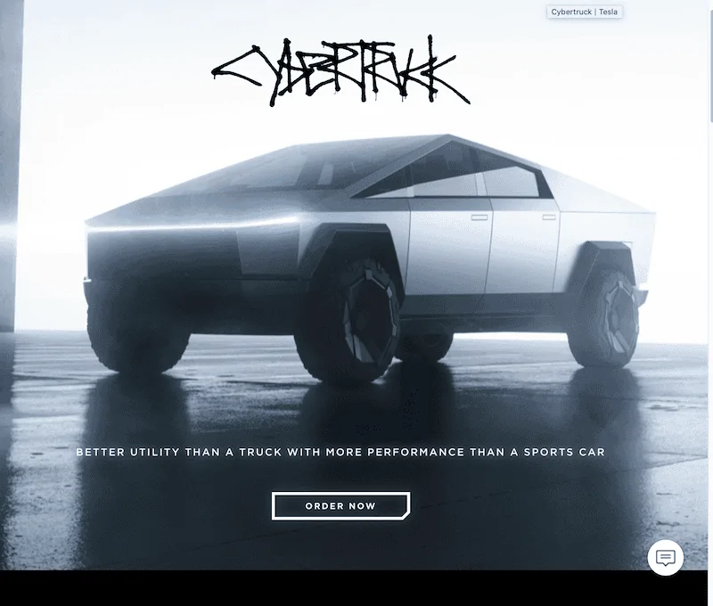 Tesla Cybertruck Tesla homepage for cybertruck pre-order is no longer available? Screen Shot 2020-02-14 at 11.19.08 AM