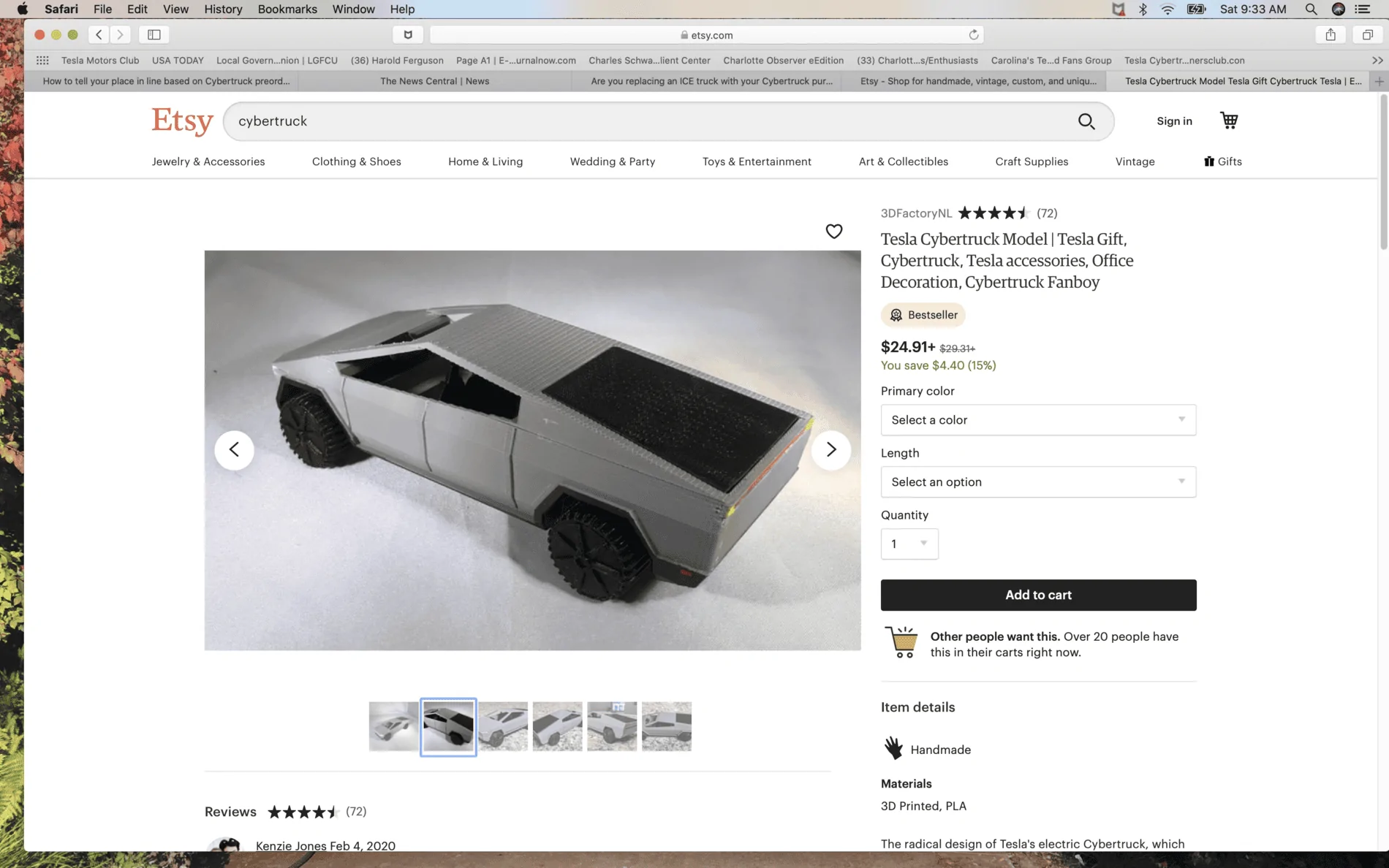 Tesla Cybertruck New Wood Cybertruck. The one I have on is al u min e um (English) Screen Shot 2020-02-15 at 9.33.41 AM