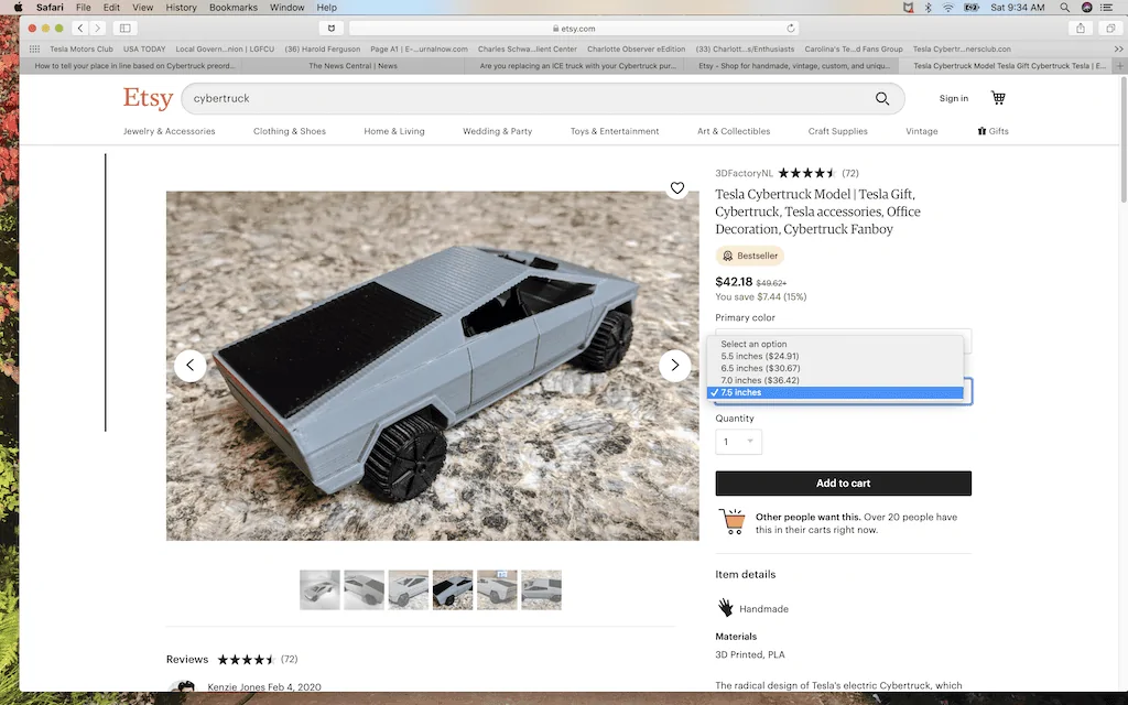 Tesla Cybertruck New Wood Cybertruck. The one I have on is al u min e um (English) Screen Shot 2020-02-15 at 9.34.40 AM