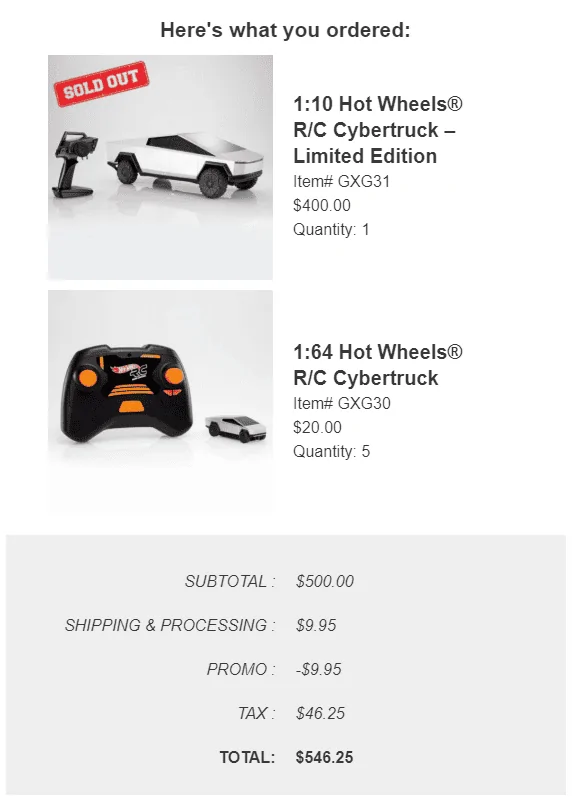 Tesla Cybertruck Hot Wheels Tesla Cybertruck Radio Controlled Models Introduced and Available For Pre-Order! 1582527967197