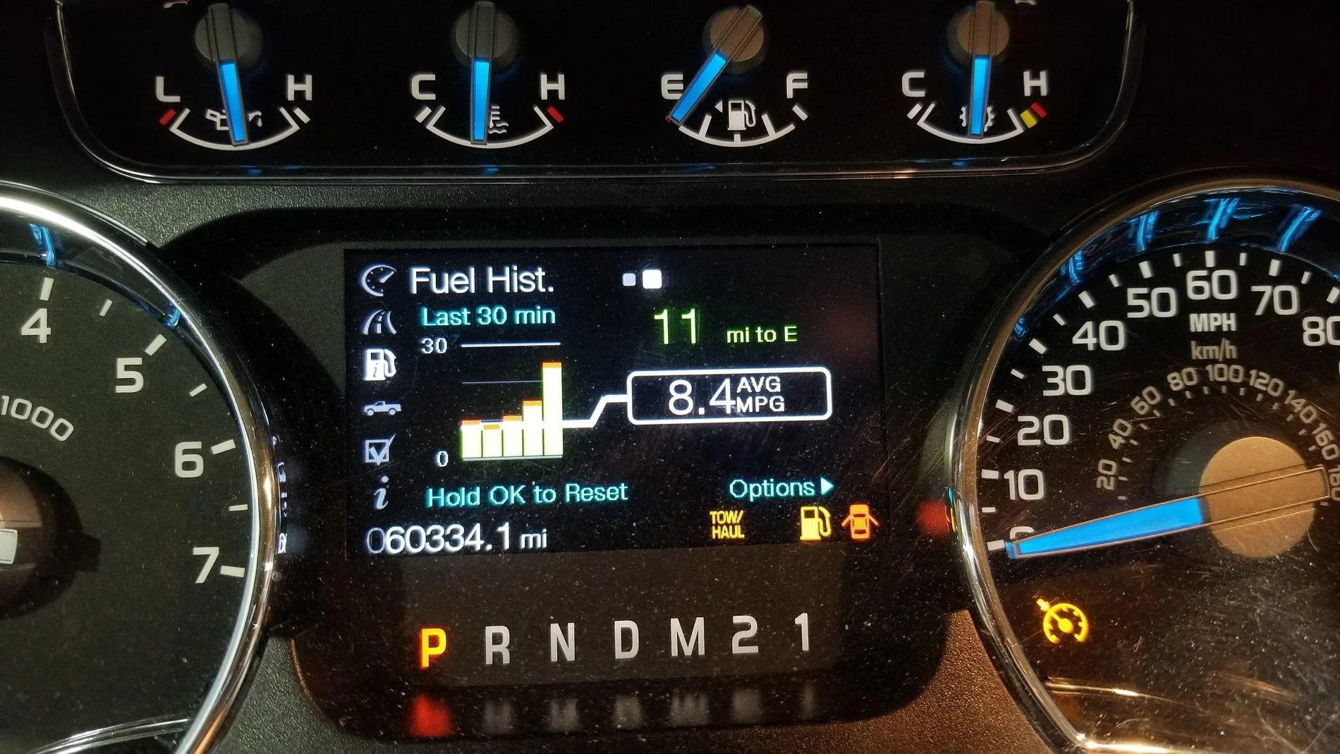 Tesla Cybertruck ICE Loss of Range While Towing 20200228_194146