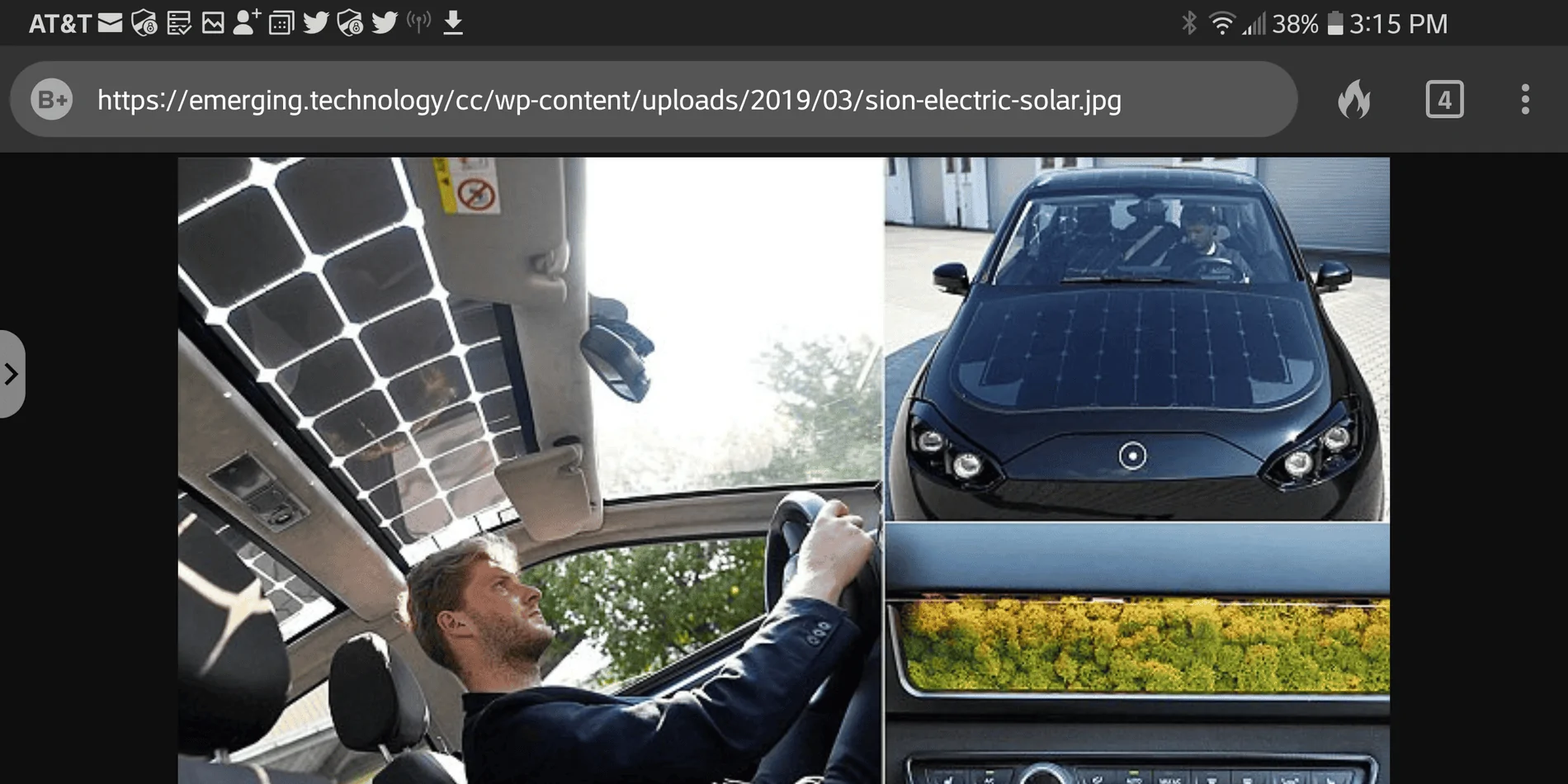 Tesla Cybertruck Solar power panels on hood and roof Screenshot_20200306-151518