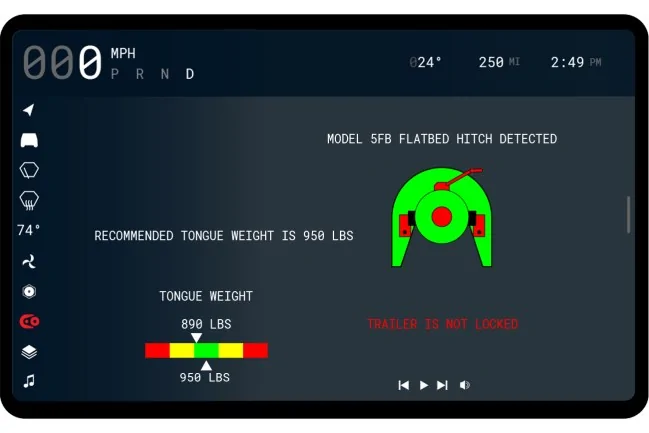 Tesla Cybertruck Introducing the Patented Cyber Hitch, full motion 5th Wheel Hitch for the Cybertruck Screen4
