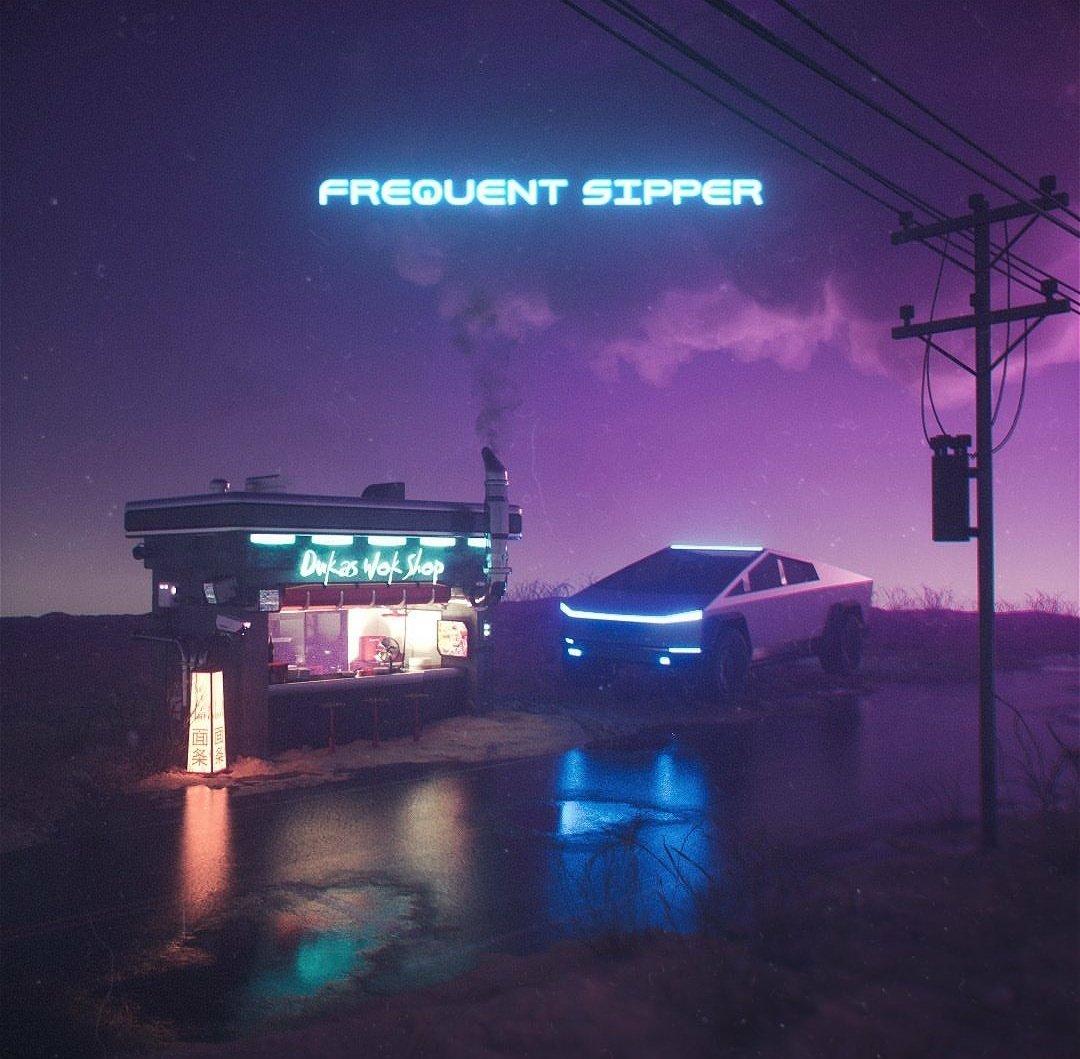 Tesla Cybertruck Cybertruck renderings and creations Cybertruck Diner