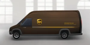 Tesla Cybertruck WorkHorse Electric Vehicles For UPS ups-electric-package-car-rendering-300x150