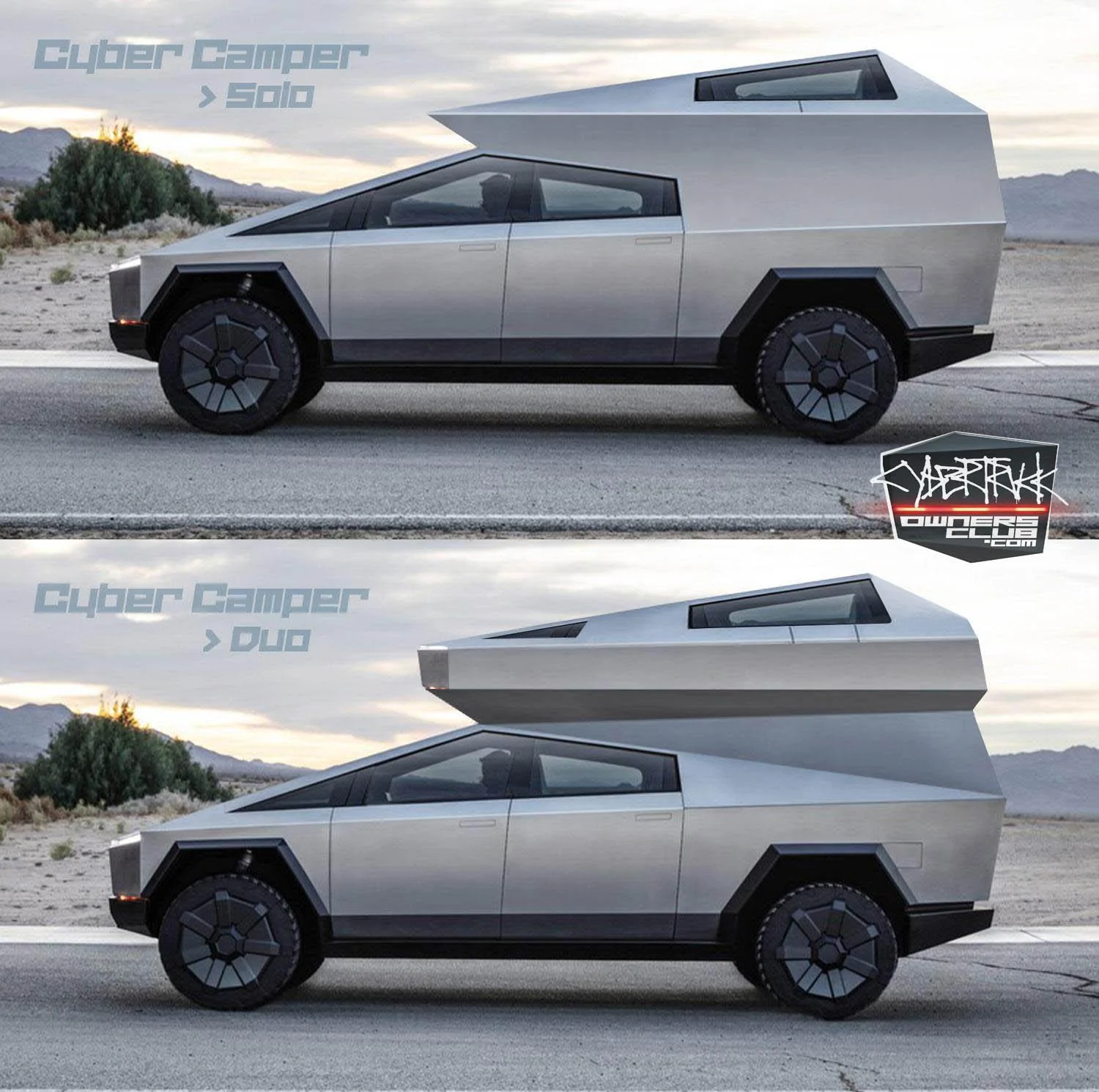 Tesla Cybertruck Cyber Camper concept for Cybertruck Cybertruck Camper Cybercamper Concept