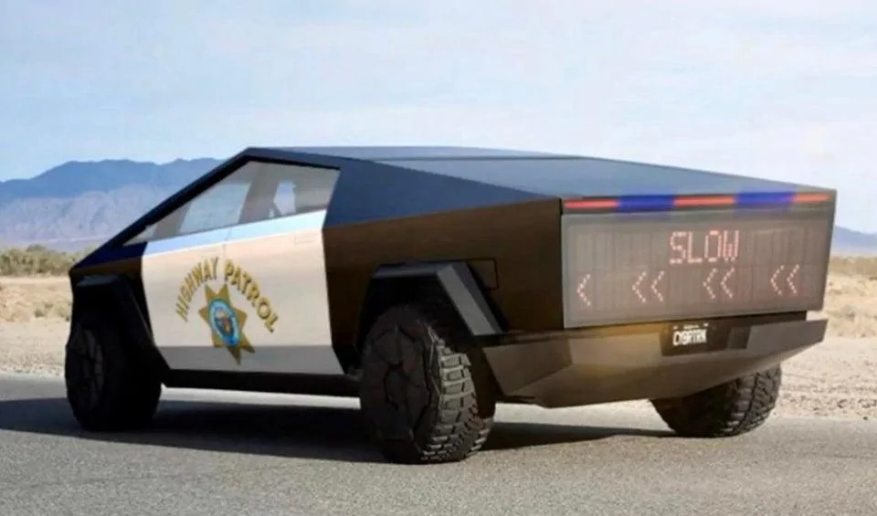 Tesla Cybertruck Cybertruck as NYPD, Coast Guard, Taxi, UPS, Dominos, and More ryq6n65d0q141