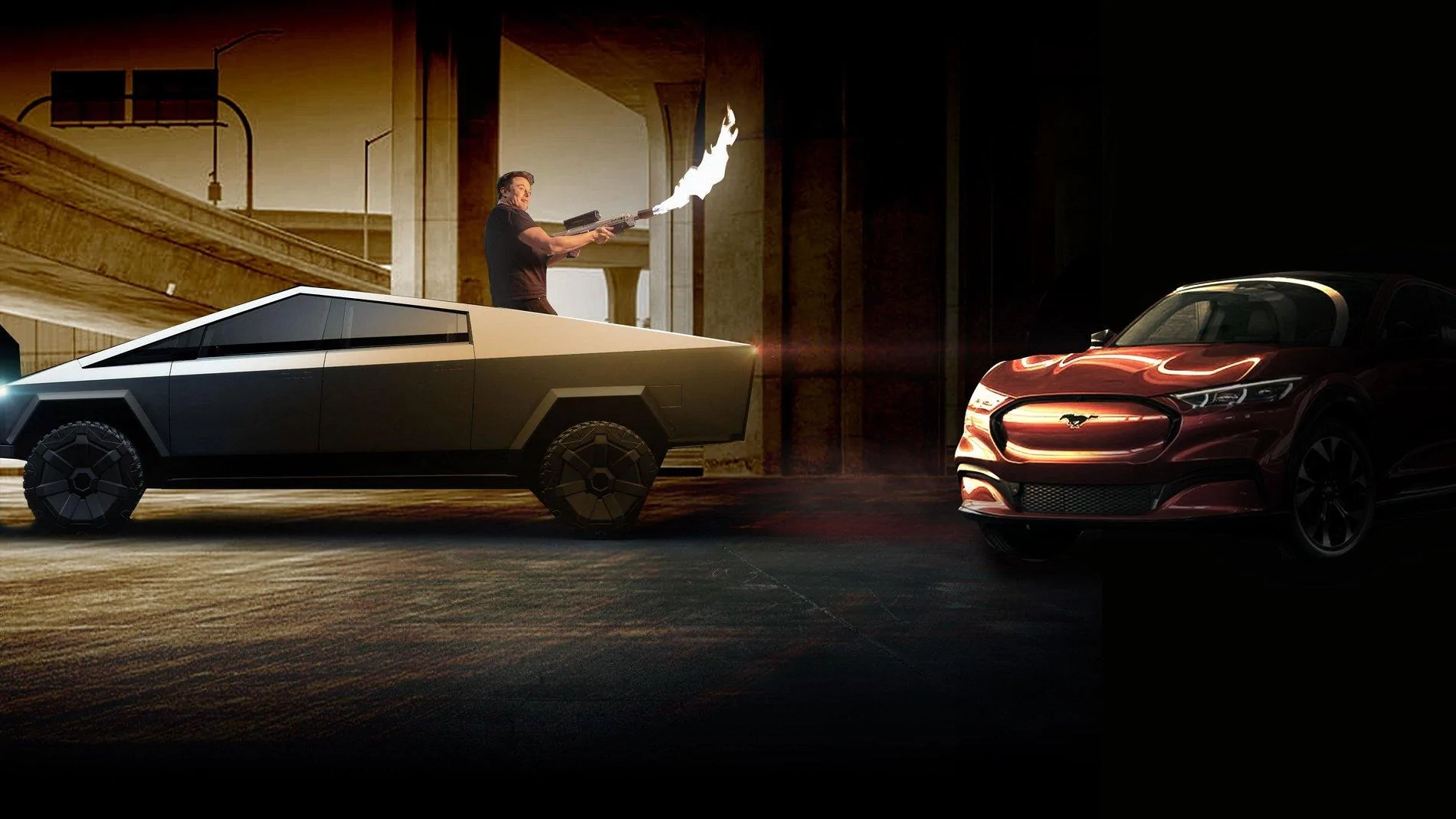 Tesla Cybertruck Cybertruck renderings and creations Cybertruck Musk Flamethrower