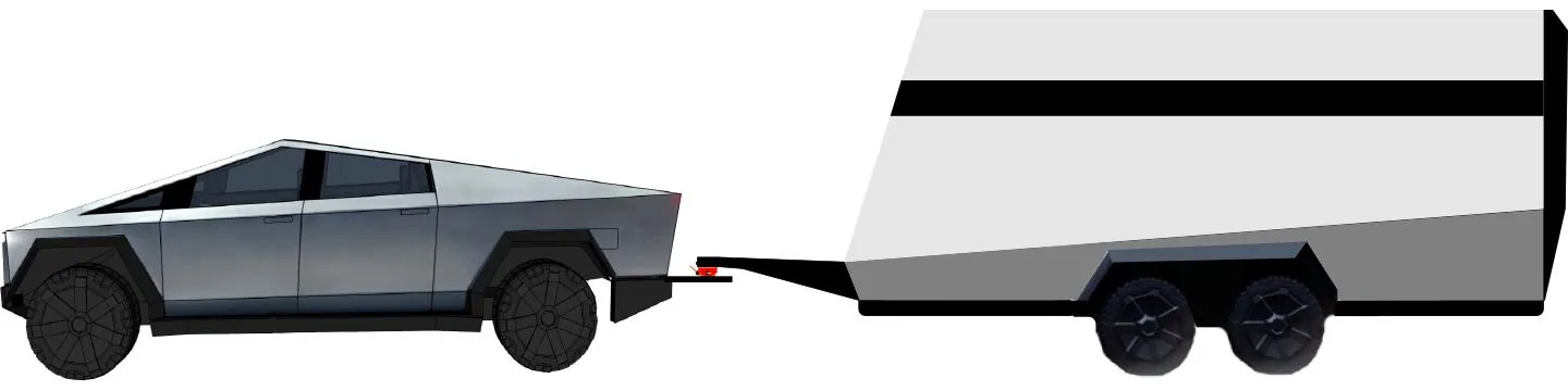 Tesla Cybertruck Introducing the Patented Cyber Hitch, full motion 5th Wheel Hitch for the Cybertruck ! Bumper 5th Wheel Bumper tow - cargo