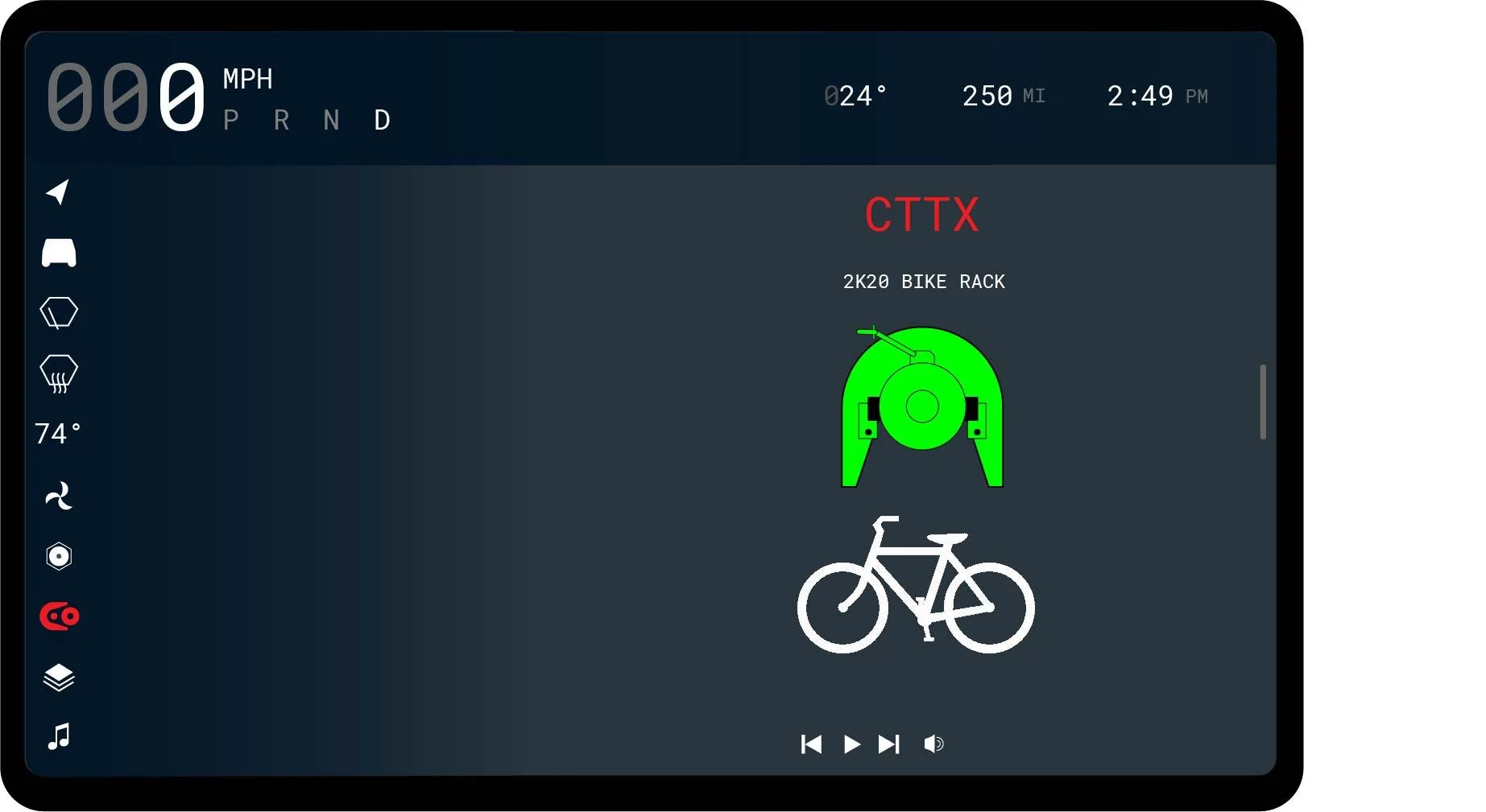 Tesla Cybertruck Introducing the Patented Cyber Hitch, full motion 5th Wheel Hitch for the Cybertruck Acc CTTX GUI bIKE