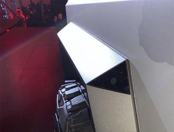 Tesla Cybertruck NO SIDE MIRRORS (Side View Cameras Instead) Tesla Cybertruck Side View Camera Rear View Camera Location 2