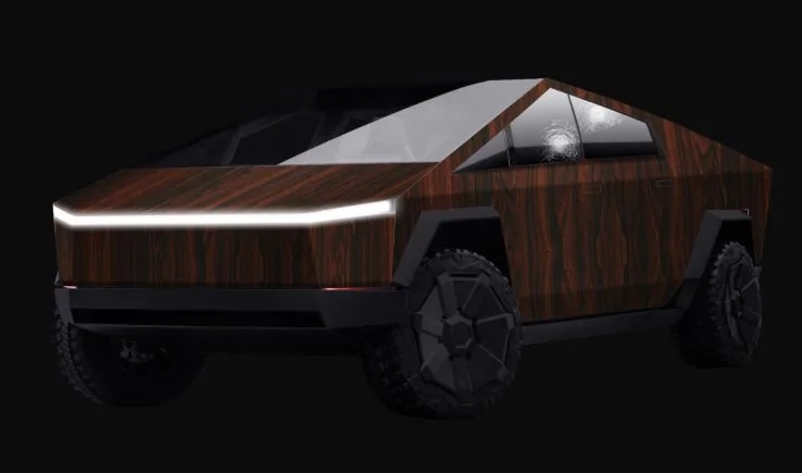 Tesla Cybertruck Cybertruck wrap / skins color previews -- aftermarket online configurator Woodi