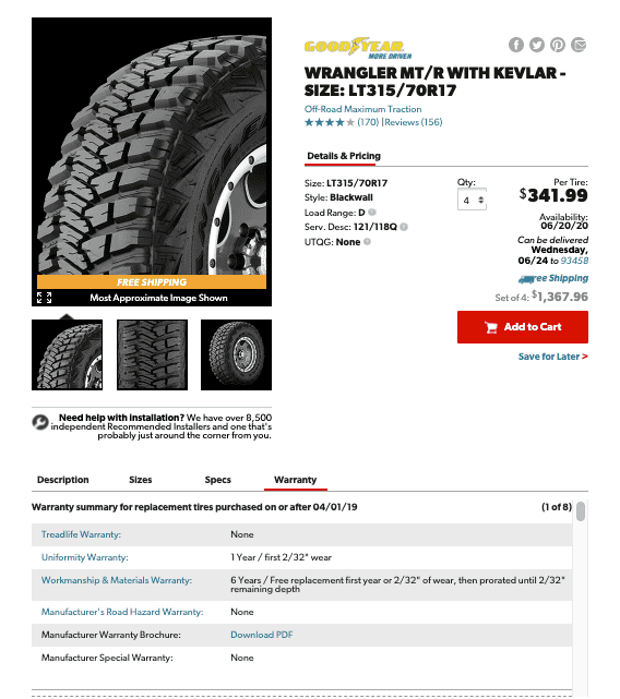 Tesla Cybertruck Will we need a jack... Goodyear Wrangler