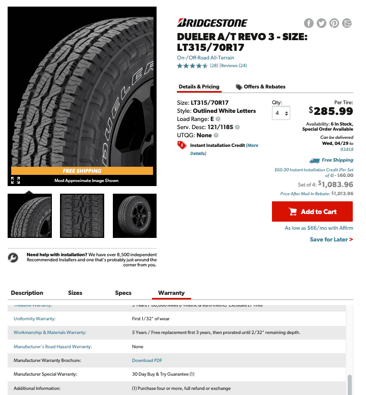 Tesla Cybertruck Cybertruck Tires Bridgeston Duelers imagery
