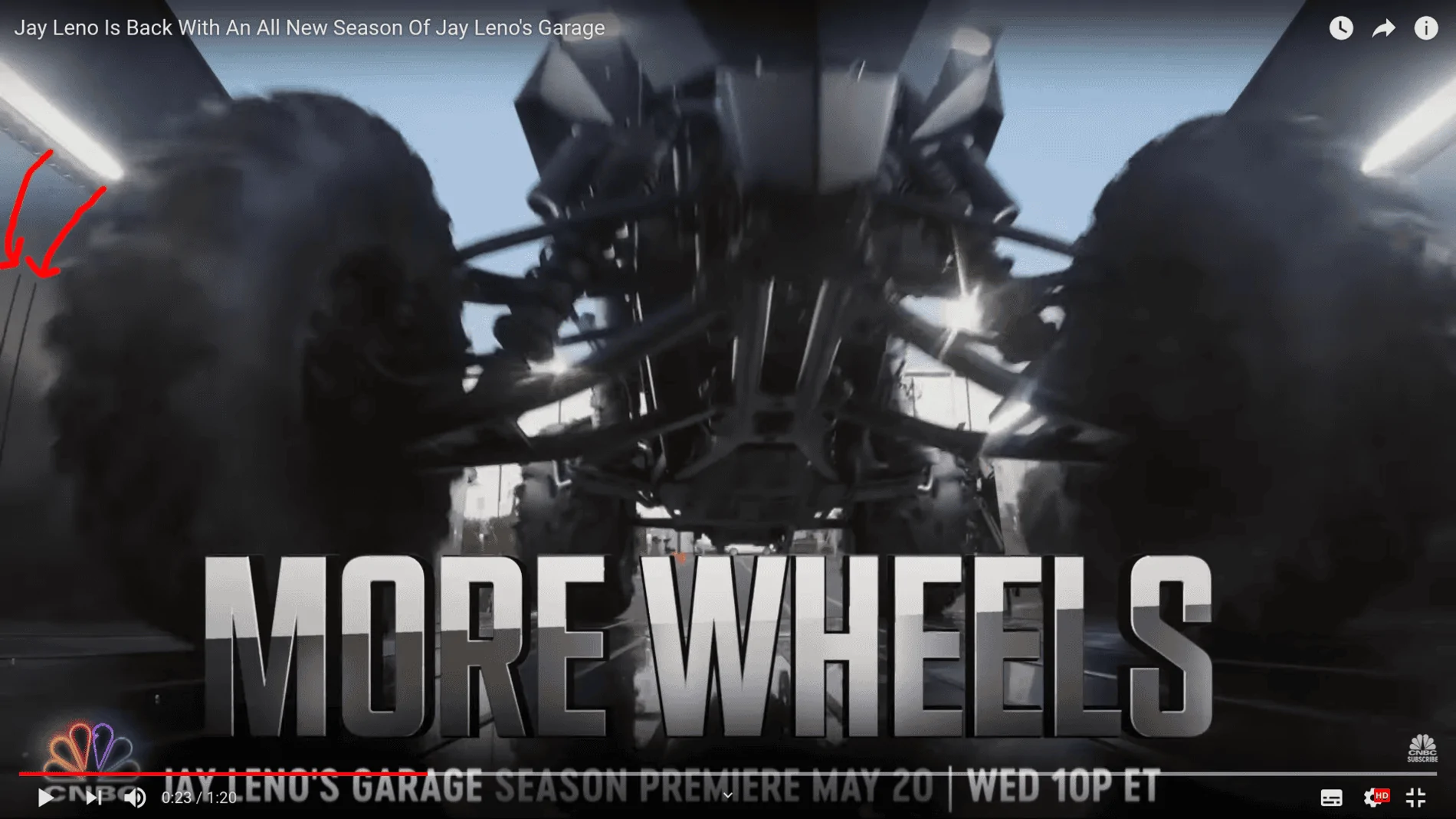 Tesla Cybertruck Cybertruck spotted filming for Jay Leno's Garage and accelerating in traffic (video) Bildschirmfoto von 2020-04-29 01-14-48