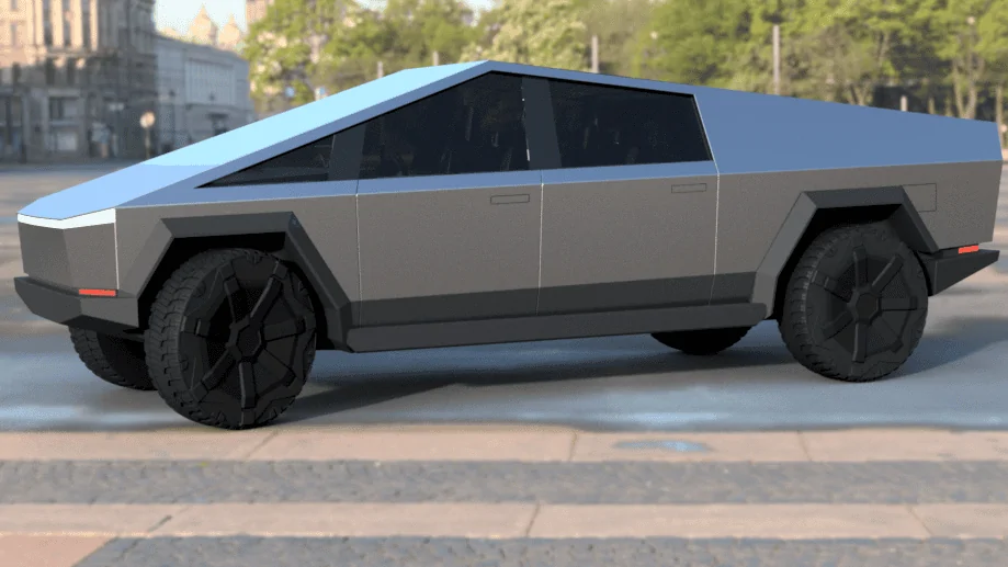 Tesla Cybertruck Production Cybertruck Size Reduced By 3% With a More Level Center Line and Lower Window Sills [Update: Interior Reduced 1.5%] cybertruck 0427 v5 d