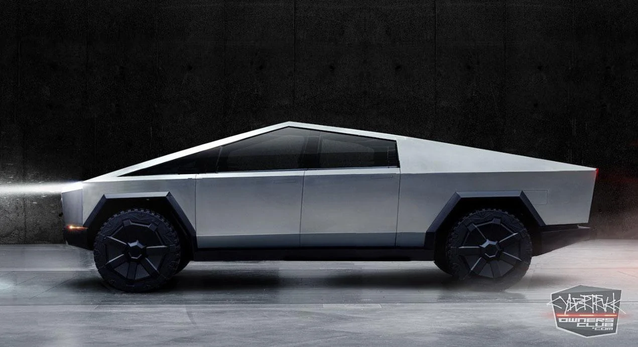 Tesla Cybertruck My design update render (size reduction & leveling) Smaller Cybertruck Redesign
