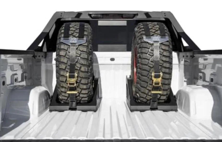 Tesla Cybertruck Full size spare tire 35AF3FA0-E132-478C-B524-D172BE991536