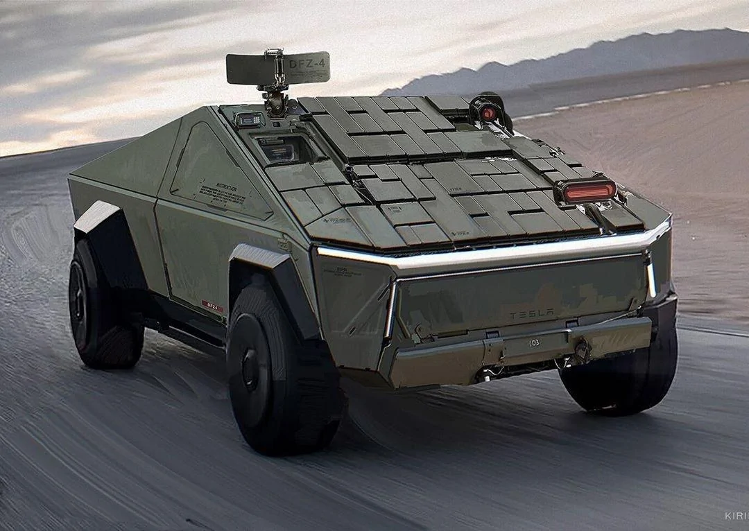 Tesla Cybertruck Cybertruck as a Military, Combat, Tactical Vehicle - Video Analysis and Renderings 82335512_163163504945011_1877448889007430285_n