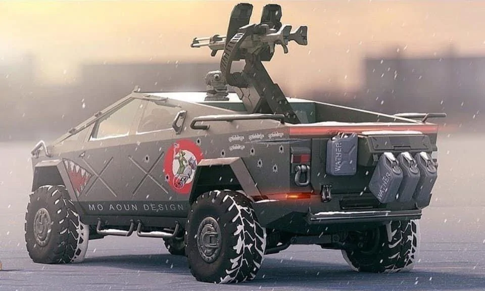 Tesla Cybertruck Cybertruck as a Military, Combat, Tactical Vehicle - Video Analysis and Renderings tesla-cybertruck-military-vehicle-1-jpg.147