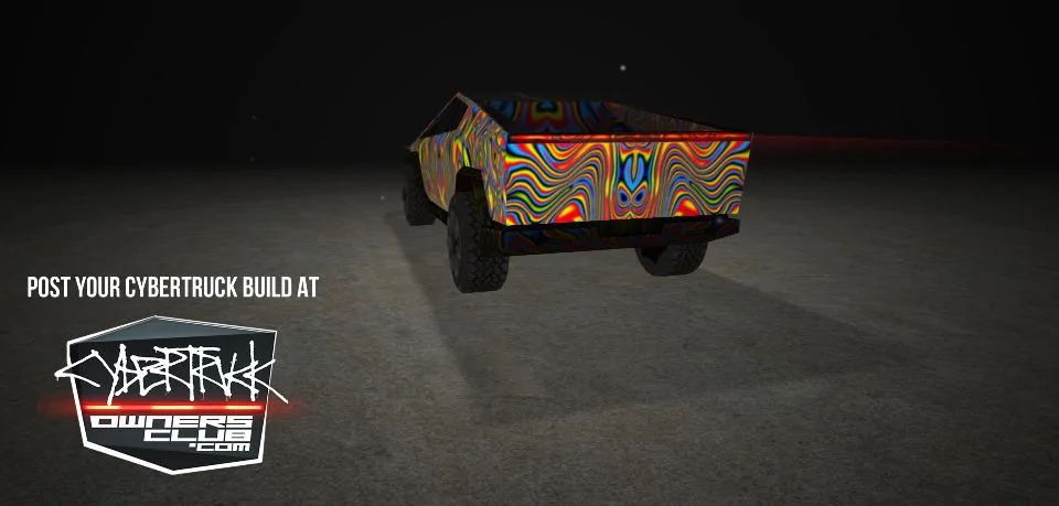 Tesla Cybertruck Cybertruck wrap / skins color previews -- aftermarket online configurator cybertruck-design(1)