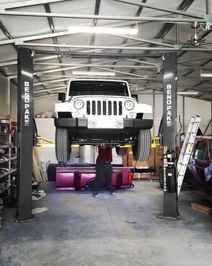 Tesla Cybertruck Solution to prevent Electroinc hacking and theft. Lifting-Jeep-BendPak-2-Post-Car-Lift